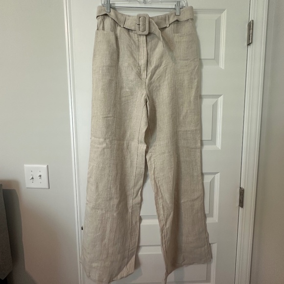 & other stories beige linen trousers - Picture 1 of 3